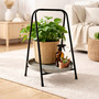 Blumenbank Blumenhocker Blumentreppe Blumenhocker Metall Zink 25,5cm H39cm