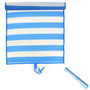 2er Set leichte Strandmatte Matte Badematte PVC Geflecht 60x180cm Blau 