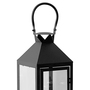 Gro�e Garten - Laterne Windlicht Schwarz Glas Metall 54cm