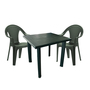 Outdoorm�bel Gartengarnitur Bistrogarnitur 3-teilig Gr�n 80x75xH72cm 
