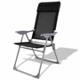 Camping Sessel Garten Klappstuhl Campingstuhl Alu Textilen schwarz