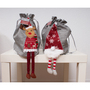 2er Geschenktaschen Geschenktten Weihnachtsbeutel Geschenk Weihnachtsmann Elch 