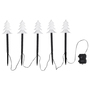 5er Set LED-Gartenleuchtst�be Tannenbaum Batteriebetrieben mit Timerfunktion