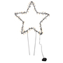 Gro�er LED Metall Gartenstecker Weihnachtsstern warmwei� 140 LEDs