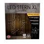 Gro�er LED Metall Gartenstecker Weihnachtsstern warmwei� 140 LEDs