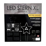 Gro�er LED Metall Gartenstecker Weihnachtsstern warmwei� 140 LEDs