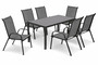 Gartengarnitur Sitzgarnitur Stapelst�hle Stapelsessel 7teilig 160x90cm