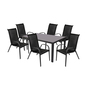 Gartengarnitur Sitzgarnitur Stapelst�hle Stapelsessel 7teilig 160x90cm