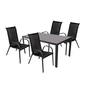 Gartengarnitur Sitzgarnitur Stapelst�hle Stapelsessel 5teilig 160x90cm