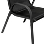 4-tlg. Bistro Garnitur Balkonset Garnitur Tisch + 3 Stapelst�hle