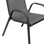 4-tlg. Bistro Garnitur Balkonset Garnitur Tisch + 3 Stapelst�hle
