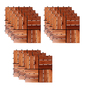 11 Stk. Holzfliese Akazienholz  30x30 cm Fliese Stecksystem Schachbrettmuster
