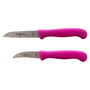 2x Set K�chenmesser Sch�lmesser Messer Allzweckmesser Pink Solingen