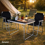 Campingtisch schwarz klappbar mit Tragegriff Alu L70xB50xH59cm