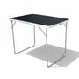 Campingtisch schwarz klappbar mit Tragegriff Alu L70xB50xH59cm