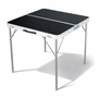 XL Campingtisch schwarz klappbar mit Tragegriff Alu 80x80x70cm