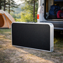 XL Campingtisch schwarz klappbar mit Tragegriff Alu 80x80x70cm