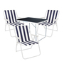 4-tlg Camping Set Gartenm�bel Campingtisch + 3 Campingstuhl Klappstuhl