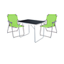 3-tlg Camping Set Campingtisch + 2 Campingstuhl Klappstuhl Lime Gr�n