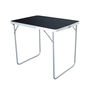 XL Campingtisch klappbarer schwarz mit Tragegriff Aluminium 80x60x68cm