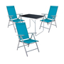 4-tlg Camping Set Gartenm�bel Campingtisch + 3 Campingstuhl Klappstuhl