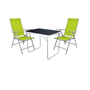 3-tlg Camping Set Gartenm�bel Campingtisch + 2 Campingstuhl Klappstuhl