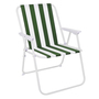 4-teiliges Campingm�bel Set Alu schwarz 120x60x58/70cm gr�n-wei�