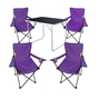 5-tlg Camping Set Gartenm�bel Campingtisch  4 Campingstuhl Klappstuhl