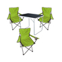 4-tlg Camping Set Campingtisch  3 Campingstuhl Klappstuhl Limegr�n