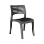2x Stapelstuhl Bistrostuhl Stapelsessel Gartenstuhl Gartenm�bel Anthrazit