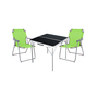 3-teiliges Campingm�bel Set Alu L80xB80xH70cm Lime
