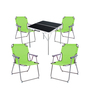 5-teiliges Campingm�bel Set Alu L80xB80xH70cm Lime