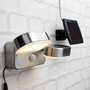 Solar LED Doppelstrahler Aussenlampe  mit Bewegungssensor Solarlampe