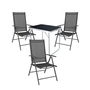 4-tlg. Camping Set Gartenm�bel Campingtisch 3 x Aluminium Klappstuhl
