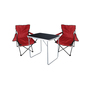 3-tlg Camping Set Campingtisch + 2x Campingstuhl Klappstuhl Rot