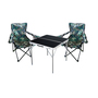 3-teiliges Campingm�bel Set Camouflage Tisch schwarz + Campingst�hle