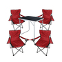 5-tlg Camping Set Gartenm�bel Campingtisch + 4xCampingstuhl Klappstuhl