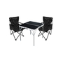 3-teiliges Campingm�bel Set Tisch schwarz + Campingst�hle mit Tasche