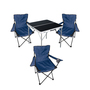 4-teiliges Campingm�bel Set Tisch schwarz + Campingst�hle mit Tasche