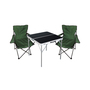 3-teiliges Campingm�bel Set Tisch schwarz + Campingst�hle mit Tasche