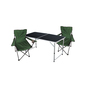 3-tlg. Camping Set Gartenm�bel Campingtisch + 2 x Anglersessel Gr�n