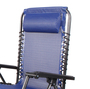 Relaxsessel Gartenstuhl klappbar Camping Balkon Terrasse Blau