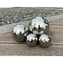 4er Set Dekokugeln DIAMANT aus Edelstahl Schwimmkugeln gl�nzend