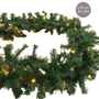 35 LED Tannengirlande 270cm inkl. Lichterkette Girlande batteriebetrieben innen/au�en