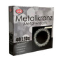 LED H�ngekranz / Tischdekoration Metall 30cm warmwei�