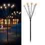 12er Set LED-Gartenleuchtst�be Weihnachtsbeleuchtung mit 72 Sternen
