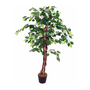 Kunstpflanze Kunstbaum 462 Bl�tter 115cm Ficus Holzstamm Zimmerpflanze