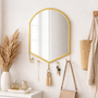 Wandspiegel H�ngespiegel Flurspiegel Badspiegel Spiegel Gold H42cm