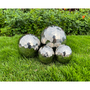 4 St�ck Dekokugeln DIAMANT aus Edelstahl Schwimmkugeln gl�nzend