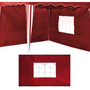 2er Seitenteile Fenster Seitenwand Faltpavillon Fenster Pavillon Rot 300x200cm